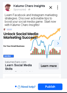 A vibrant ad showcasing the key to unlocking success in social media marketing, with visuals of growth and engagement strategies.